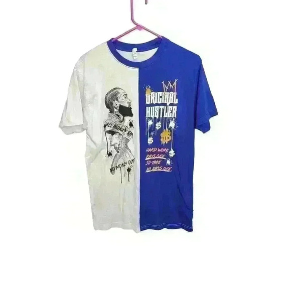 Nipsey Hustle Other - Nipsey Hustle White Graphic Tshirt Artistic Hip Hop Graphic Size Large
